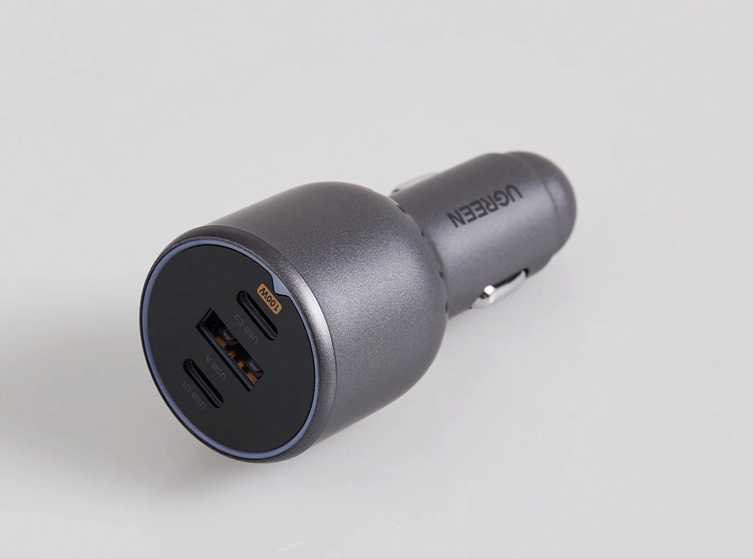 55511 Автомобильное зарядное устройство UGREEN EC705 130W 3-Port 2*USB-C PD+USB-A Fast Car Charger